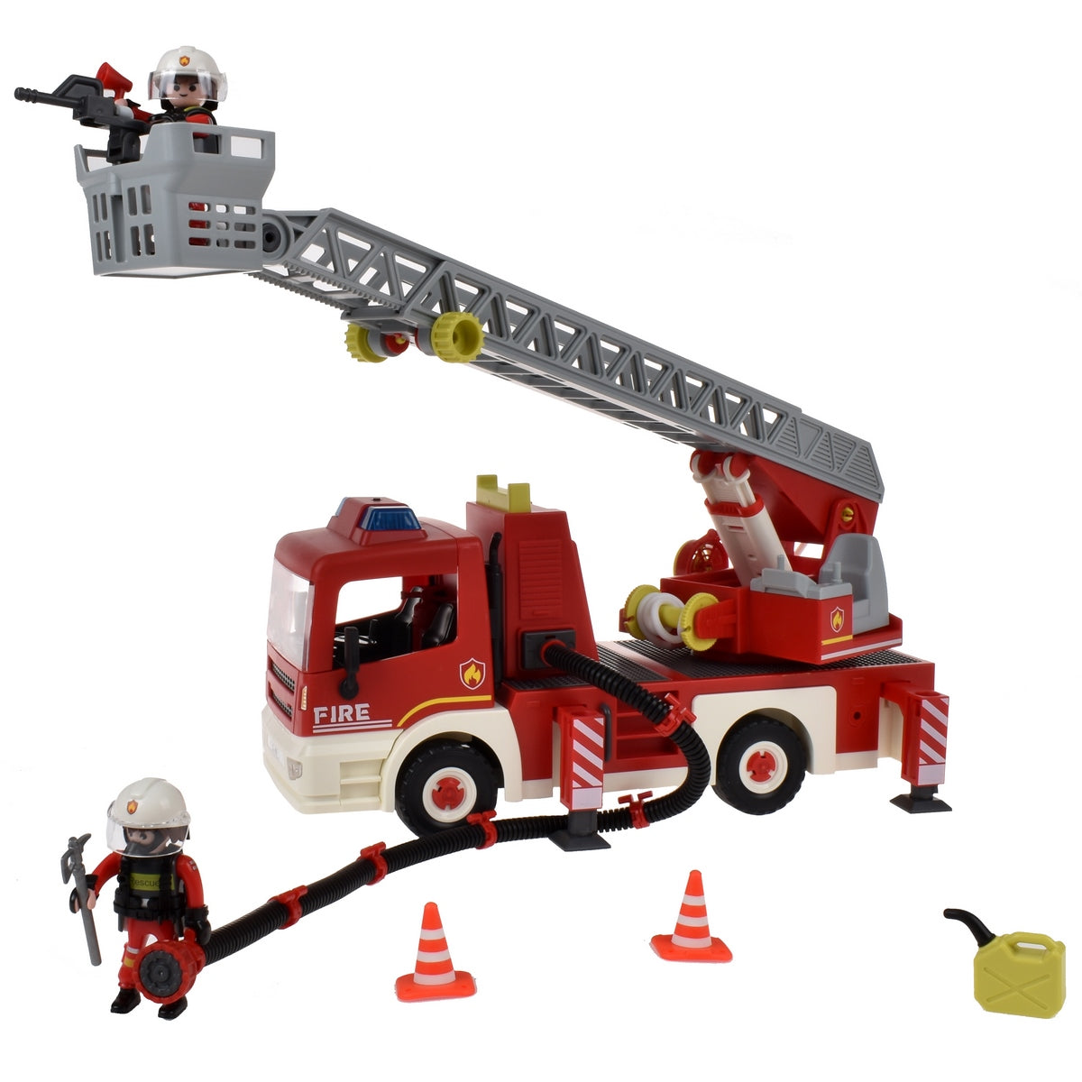 Carro Bombero Con Figura Y Sonido Y Accesorios